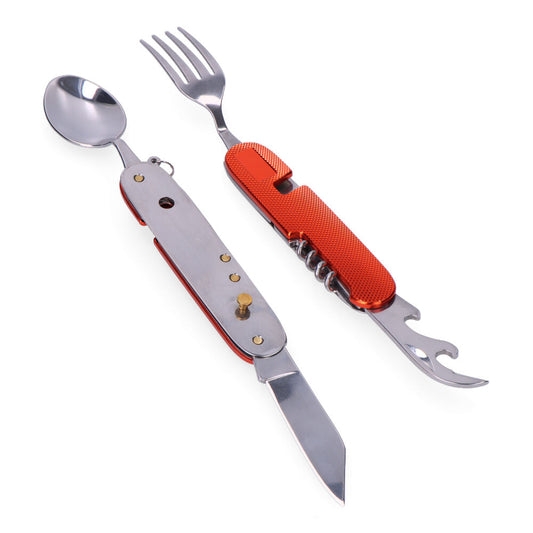 Set de cubiertos para camping y outdoor modelo Aconcagua.