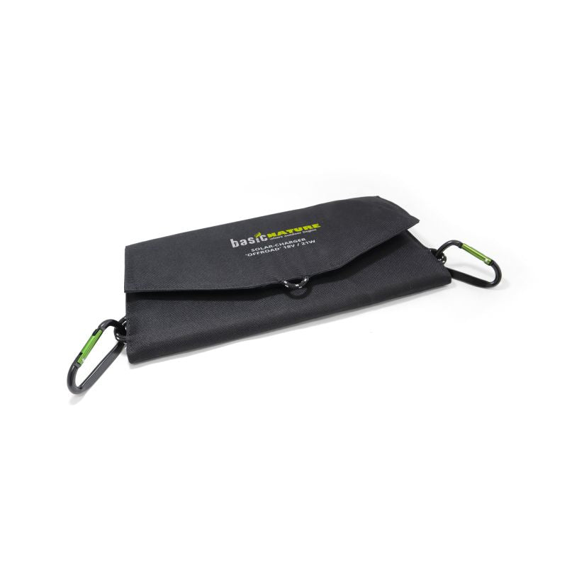 Cargador placas solares 18V / 21W offroad.