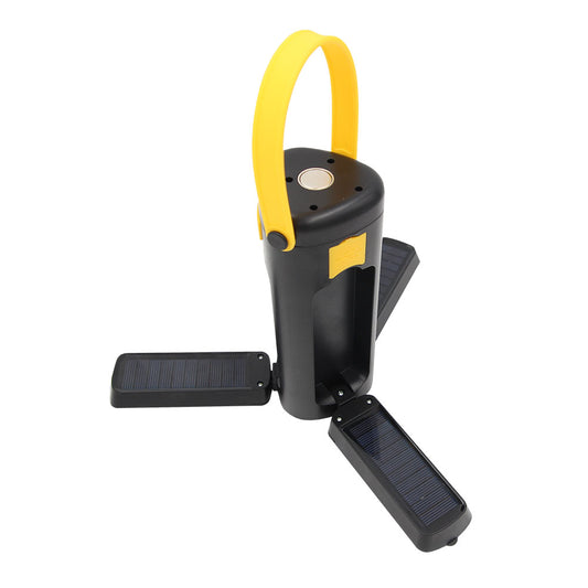 Linterna Solar Plegable LED – 300 lm / 150 lm / Recargable por USB-C o Energía Solar