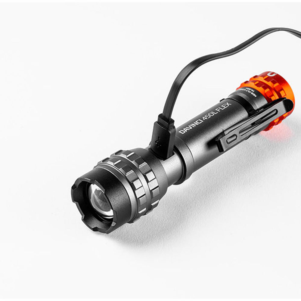 Linterna DAVINCI™ 450L FLEX Recargable – Potencia, Versatilidad y Tecnología en tu Bolsillo