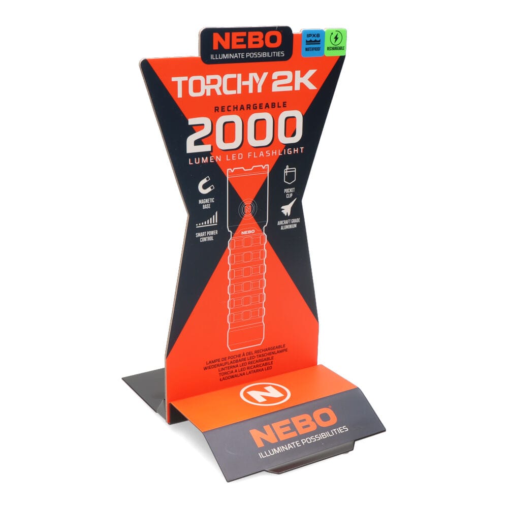Linterna de mano TORCHY™ 2000 Lúmenes – Potencia Extrema en Formato Compacto