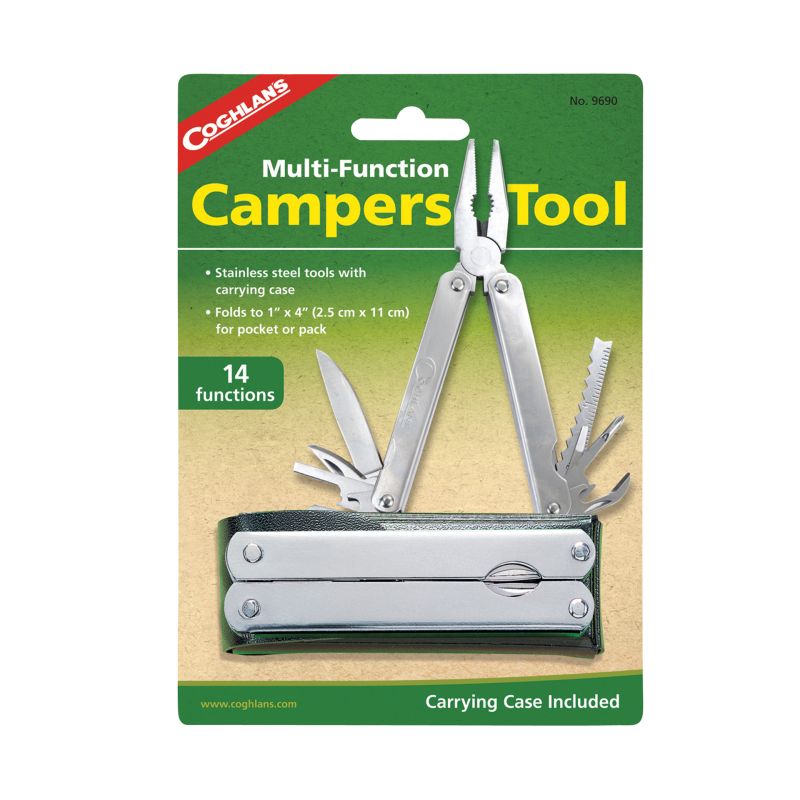 Multiherramienta de Acero Inoxidable Coghlan para senderismo y camping Compacta, Robusta y Funcional