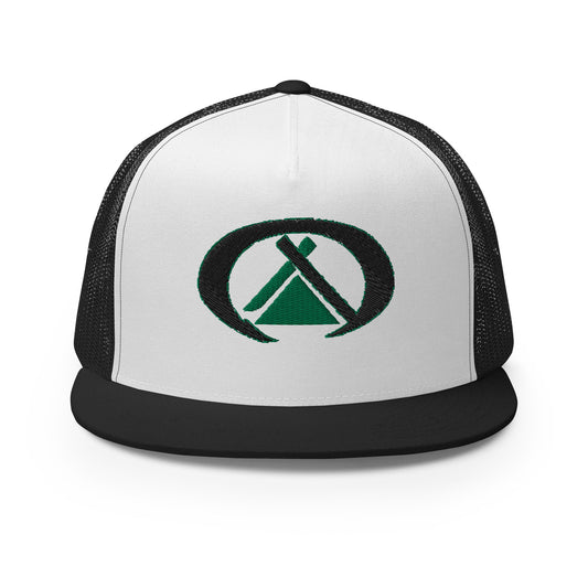 Boné trucker com logo bordado Orosa Aventura