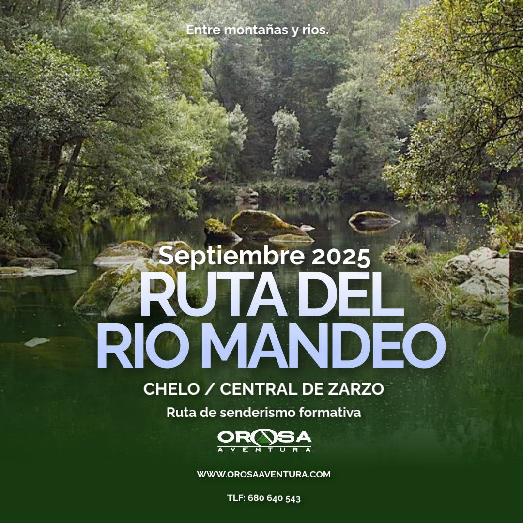 Ruta de senderismo, Rio Mandeo, Centro de interpretación de Chelo- Central eléctrica de Zarzo
