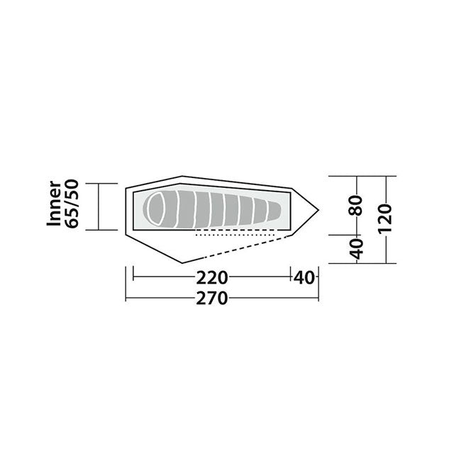 Tienda de campaña Robens arrow Head 1 persona