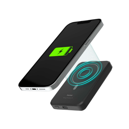 Hama Cargador inalámbrico "MagPower5", 5000mAh, carga inductiva para Apple Mag