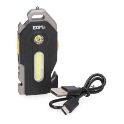 Linterna multiherramienta 6 en 1 recargable.