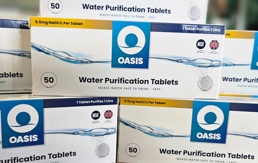 Pastillas potabilizadoras de agua Oasis