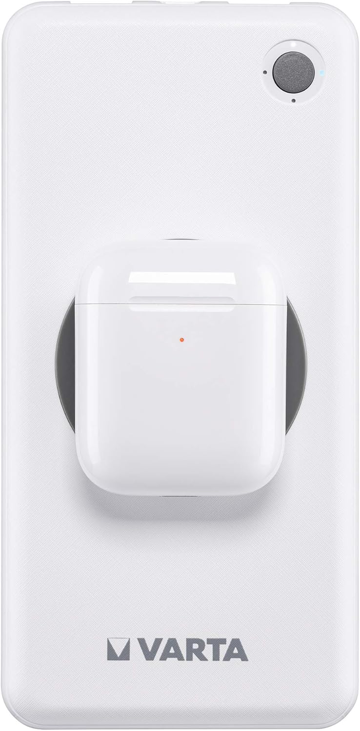Power bank inalámbrico Varta de 10.000 mAh y carga inalambrica