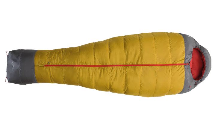 Saco de dormir plumón de pato hidrófugo Robens Couloir 350 -4°C, 795g de peso