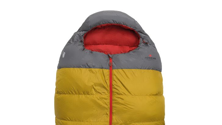 Saco de dormir plumón de pato hidrófugo Robens Couloir 350 -4°C, 795g de peso
