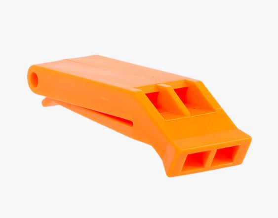 Silbato de emergencias de alta potencia.