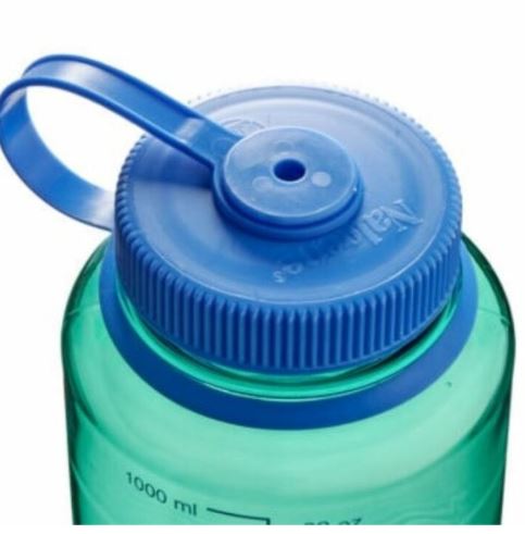 Botella Nalgene reutilizable 1L esmeralda boca ancha Sustain
