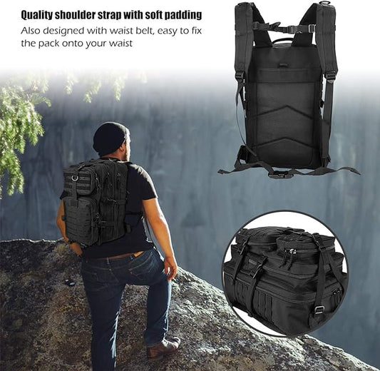 Mochila táctica sistema molle laser cut 38 litros
