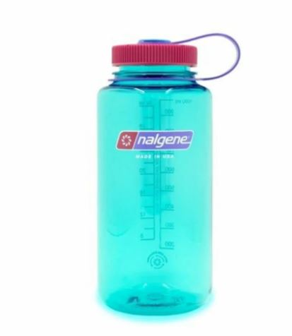 Botella reutilizable 1 litro azul turquesa boca ancha Nalgene Sustain