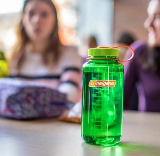 Botella reutilizable 1 litro verde boca ancha Nalgene Sustain