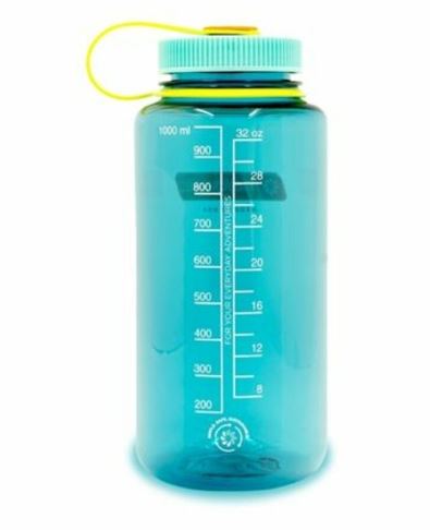 Botella reutilizable 1 litro azul cerúleo boca ancha Nalgene Sustain