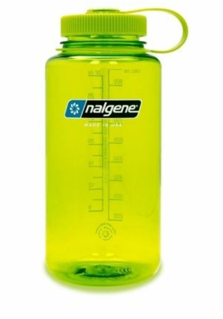 Botella Nalgene reutilizable 1 litro verde claro boca ancha Sustain
