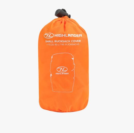 Funda impermeable cubre mochilas 30/50  litros naranja