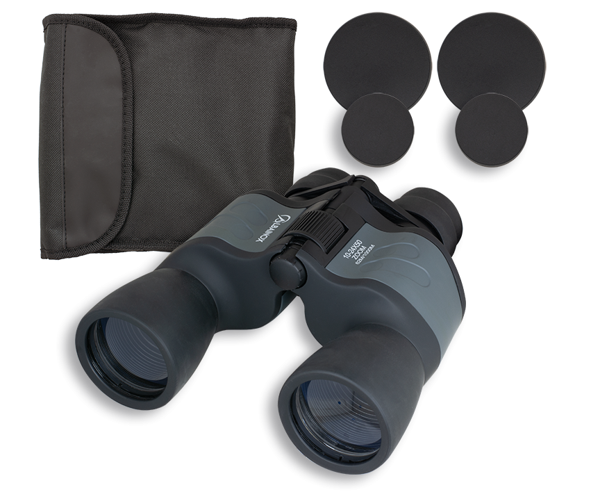 Prismáticos de 10x25x50 con Zoom.