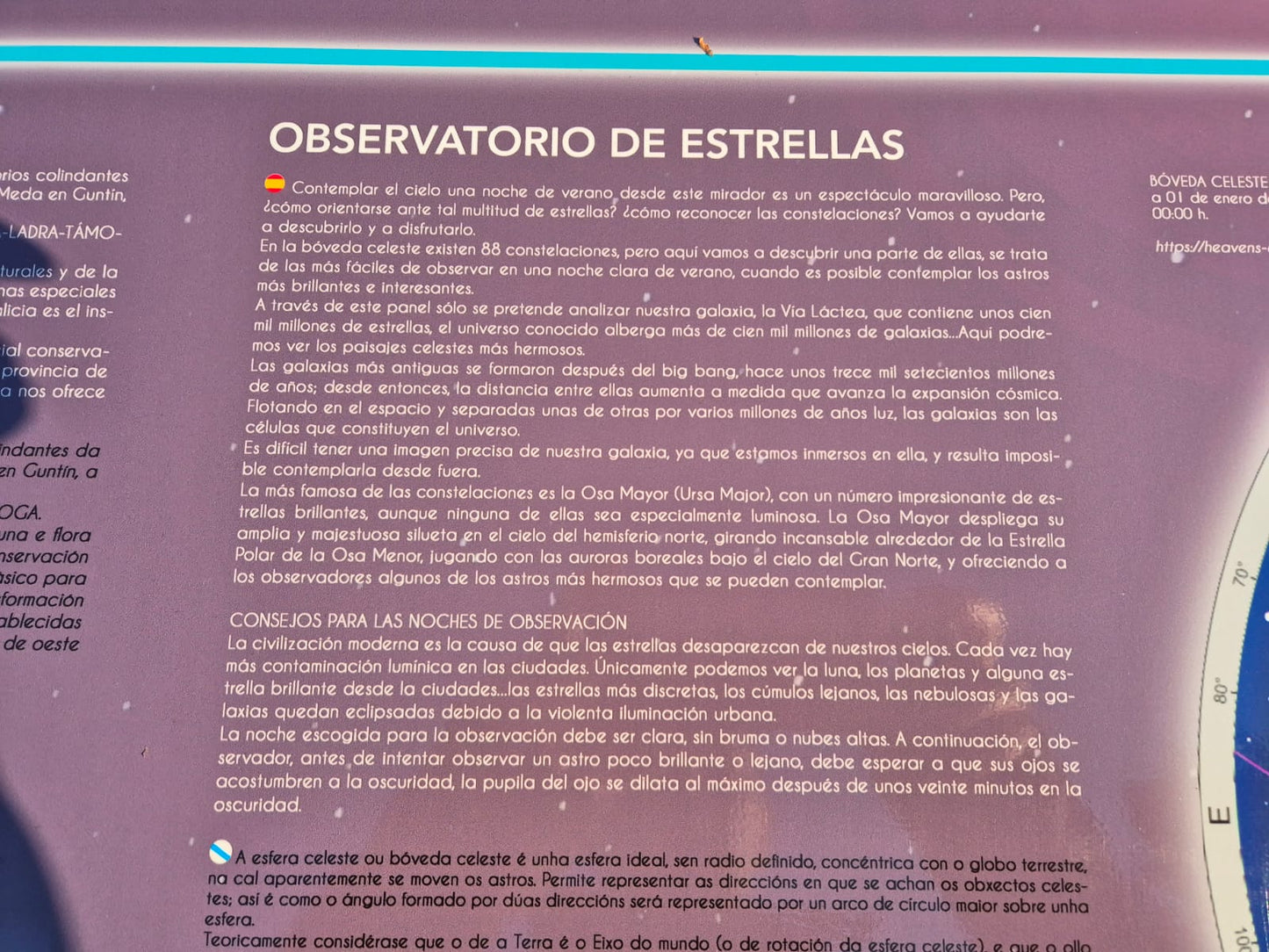 Ruta de senderismo nocturna. " Mirador observatorio de estrellas da Terra Cha"