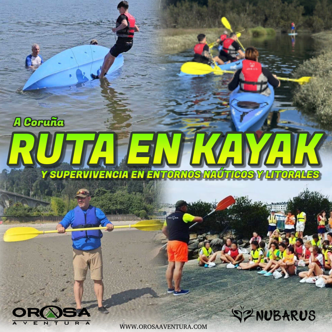 Ruta en kayak y taller de emergencias y supervivencia en entorno litoral