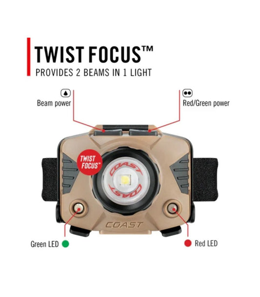 Linterna frontal Coast FLX7 700 lumens