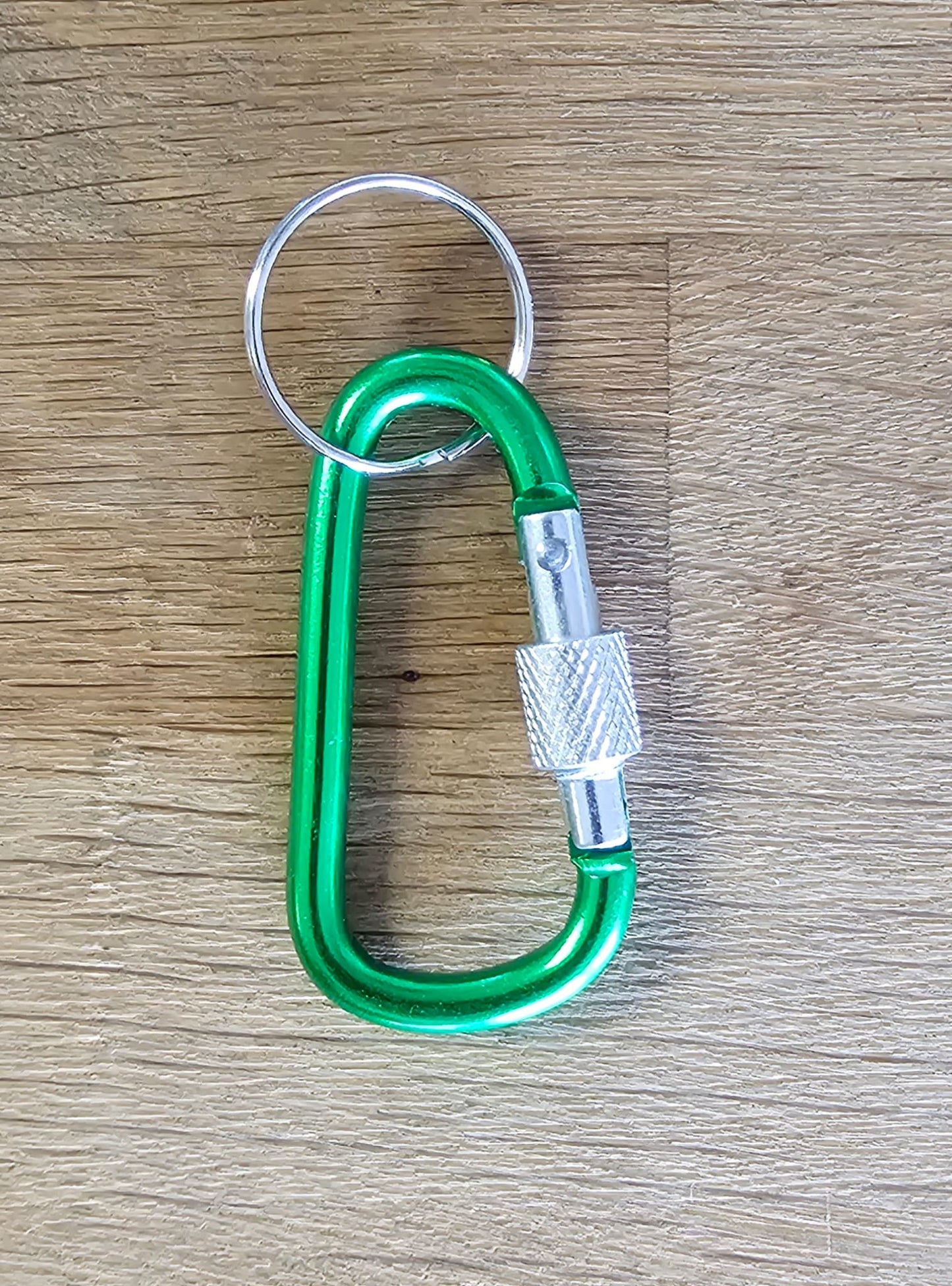 Mosquetón aleación metálica 6 cm con rosca