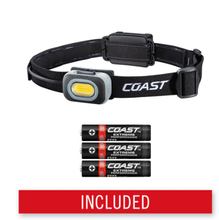 Linterna frontal 560Lúmenes con luz trasera Coast RL10