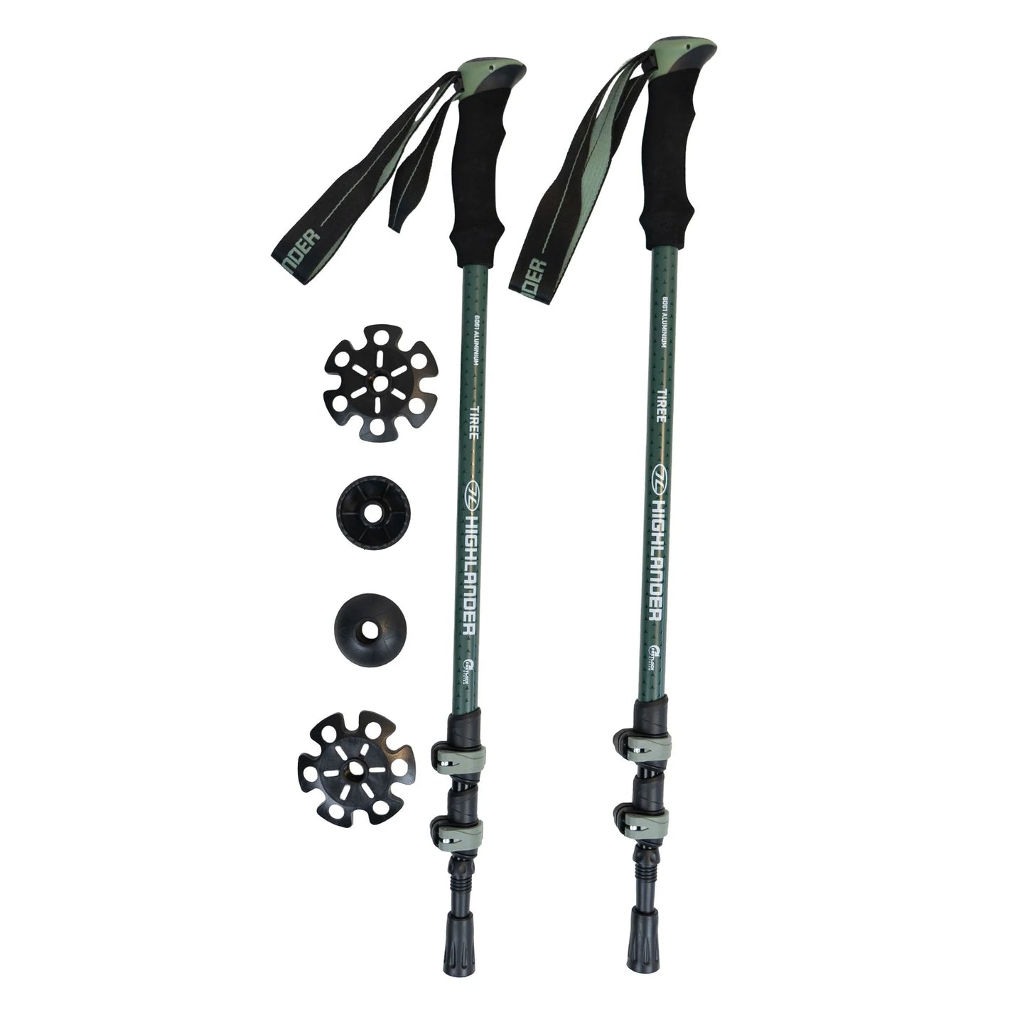 Bastones de senderismo y montaña Highlander (par)