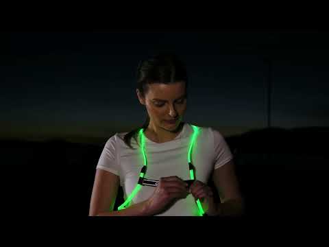 Chaleco con luces led, recargable para correr, bicicleta o senderismo