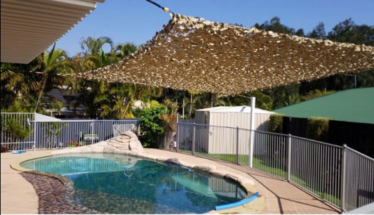 Red de Camuflaje y Sombra – Color Arena