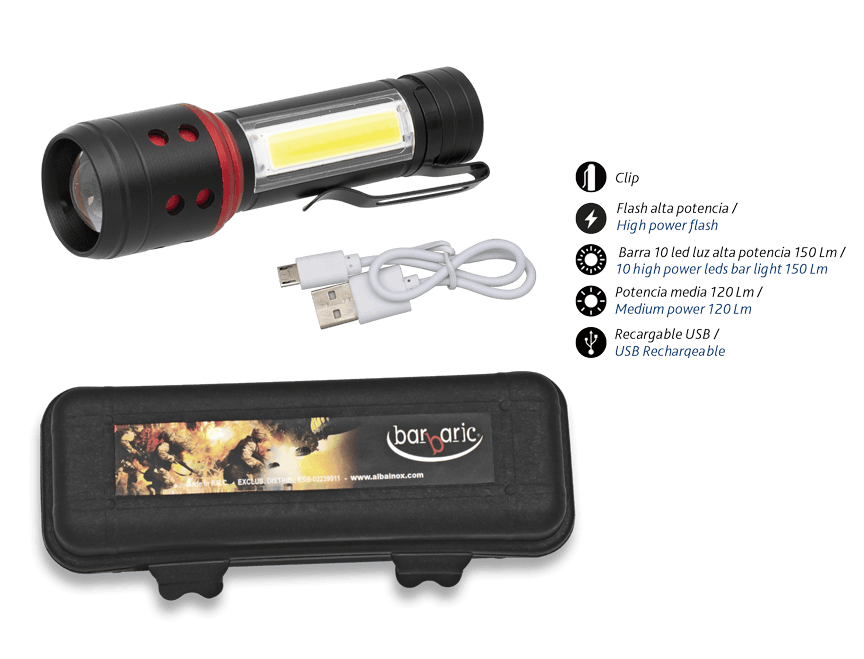 Linterna led recargable NORTHVIVOR