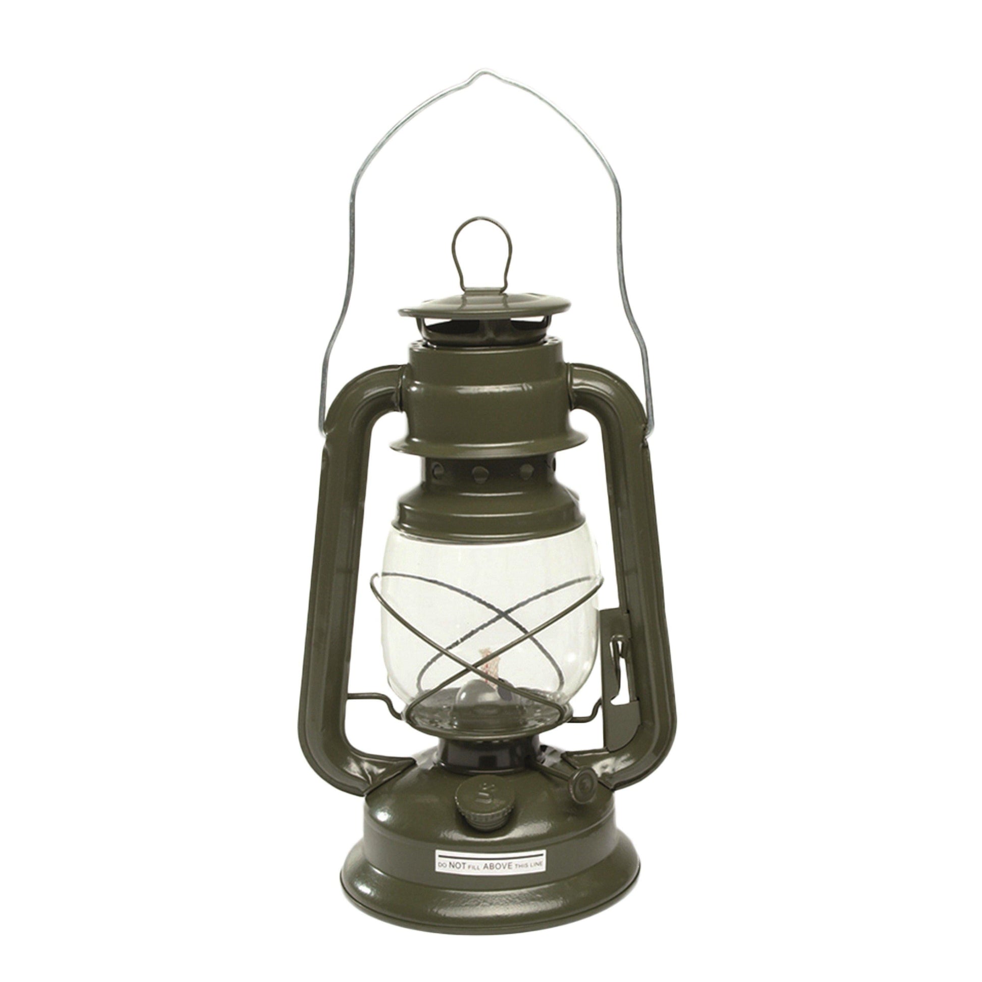 Lámpara de queroseno Storm 28 cm verde oliva NORTHVIVOR