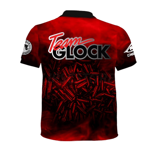 Polo IPSC manga corta IPSC Team Glock rojo NORTHVIVOR