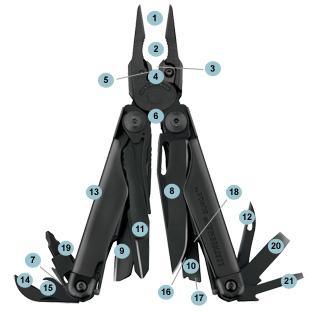 Leatherman Surge negra funda nylon NORTHVIVOR