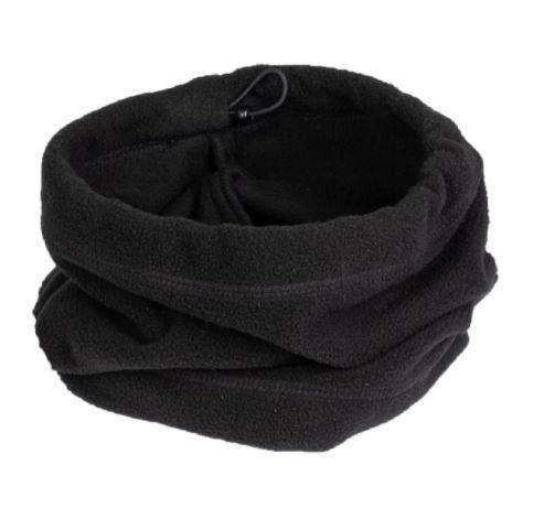 Braga de cuello tubular tejido vellón negra NORTHVIVOR