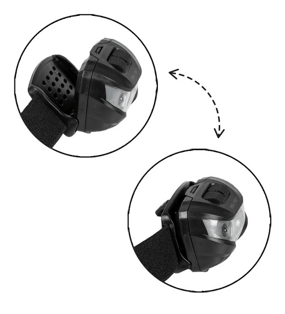 Linterna Frontal 200 lumen negro NORTHVIVOR