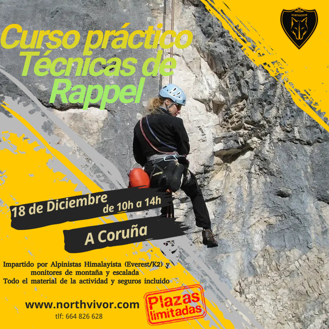 Curso de rapel nas paredes