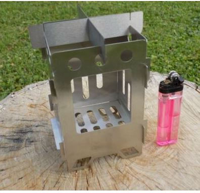 Hornillo de cocina Fox, estufa de exteriores acero inoxidable