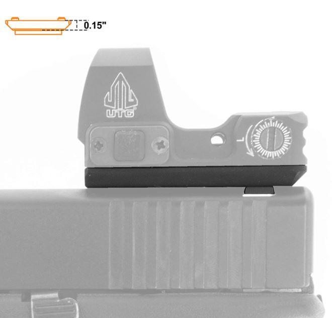 Montura RDM20 súper delgada para cola de milano con vista trasera Glock NORTHVIVOR