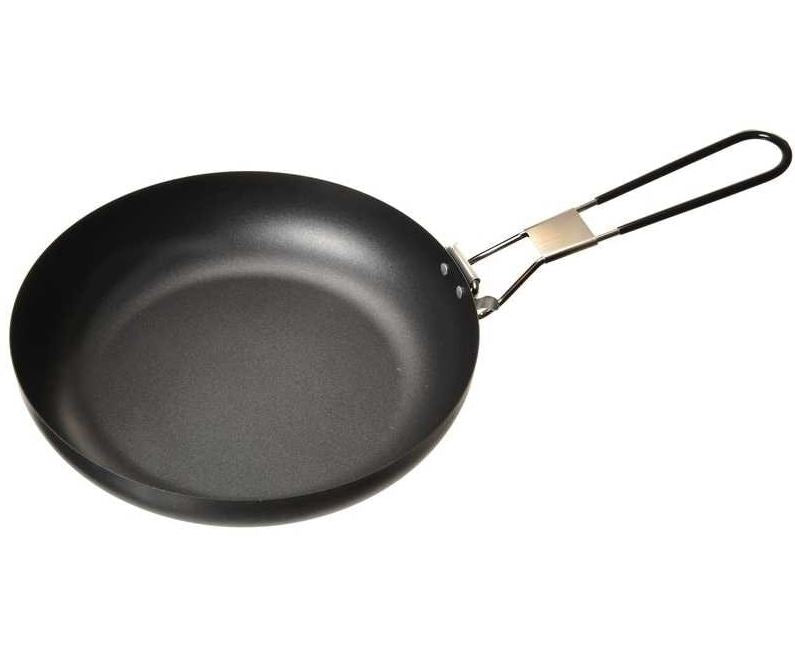Frigideira antiaderente para camping com alça dobrável