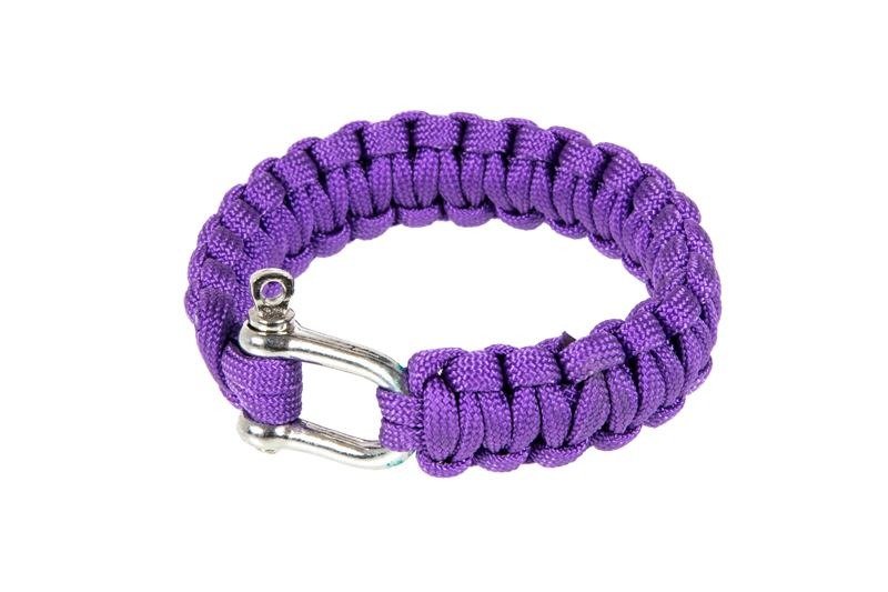 Pulsera paracord de supervivencia con grillete