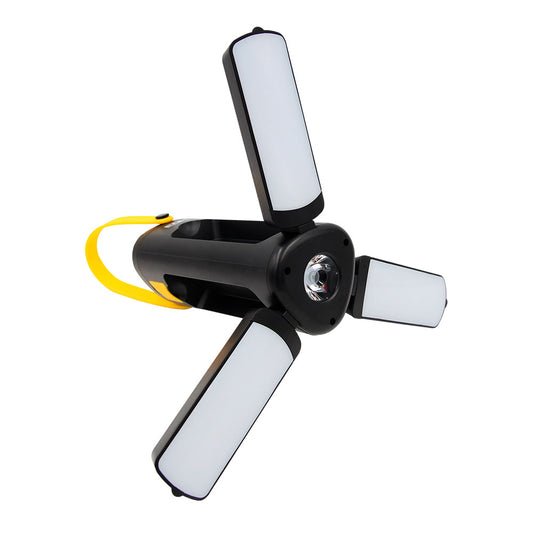 Linterna Solar Plegable LED – 300 lm / 150 lm / Recargable por USB-C o Energía Solar