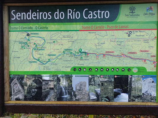 Ruta de senderismo. Sendeiros do rio Castro, fervenza de Naraio e Castelo.  (22 DE MARZO)