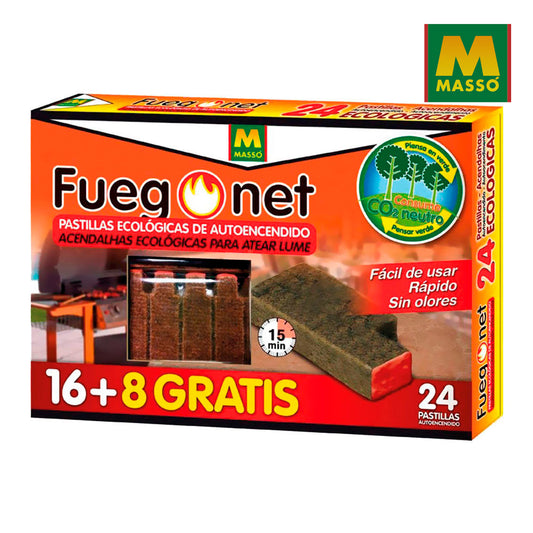 Pastillas de encendido de fuego ecológicas.