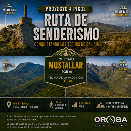 Desafio 4 Picos / El Mustallar (1.935 m) 2ª etapa. El techo de la provincia de Lugo (22 de noviembre)