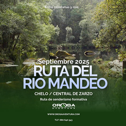 Ruta de senderismo, Rio Mandeo, Centro de interpretación de Chelo- Central eléctrica de Zarzo