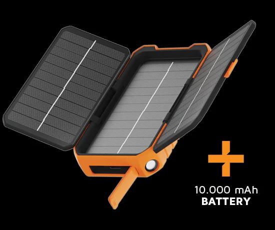 Powerbank batería externa solar resistente 10.000 mAh - 20W