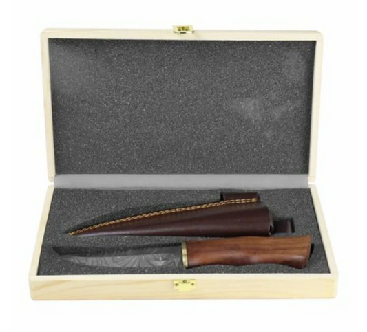 Cuchillo Njord Oskar Bushcraft acero Damasco